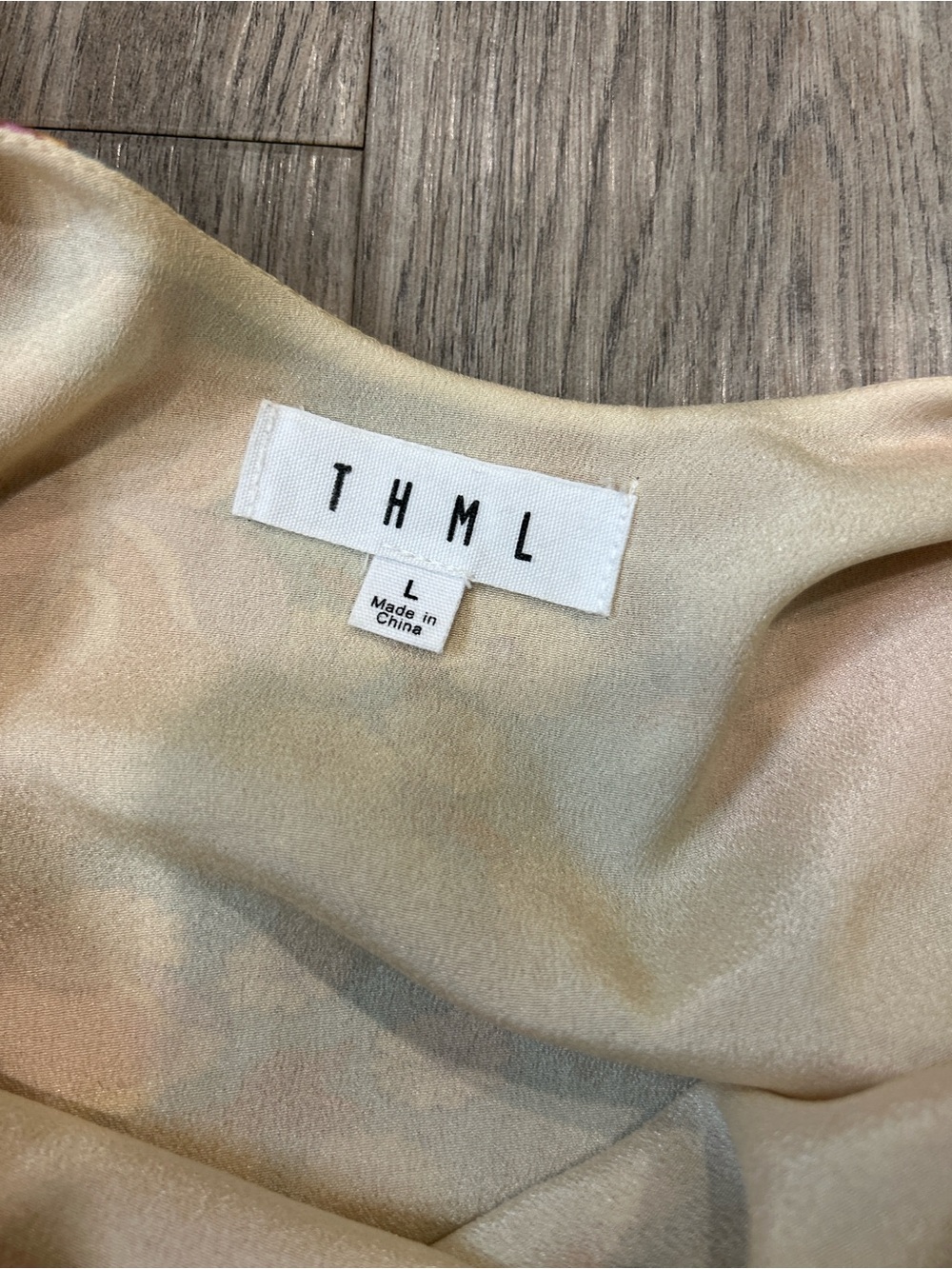 THML Blue Floral Maxi Dress with Pink & Orange Accents - Picture 8 of 8